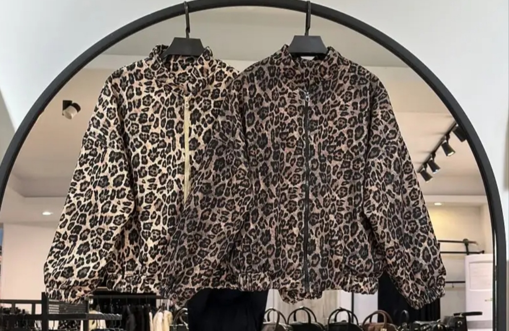 بامبر پلنگی مخمل استردار